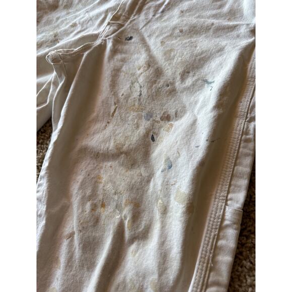 Dickies x Sherwin Williams 34x32 White Painted Painters Carpenter Workwear Pant - Picture 5 of 12